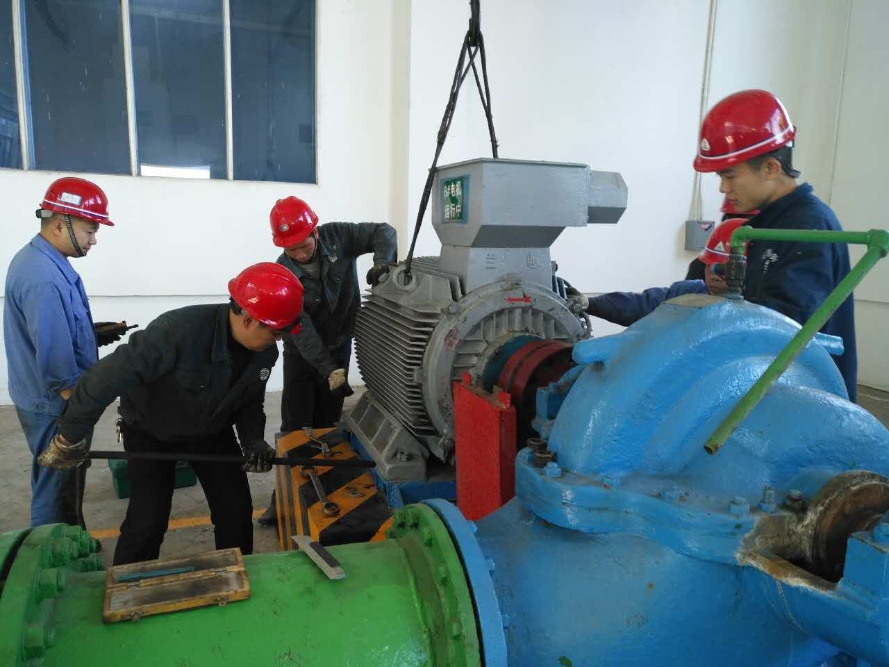 四水廠(chǎng)完成送水泵房電機(jī)維護(hù)保養(yǎng)工作