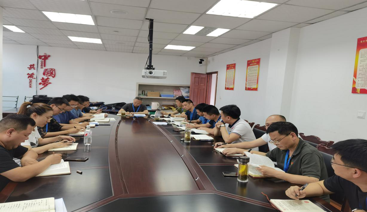 集團公司黨委委員、副總經(jīng)理劉林為二支部上專題黨課